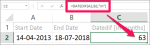DATEDIF function 】 Datedif in Excel 2016 | Excel Formulas in Hindi