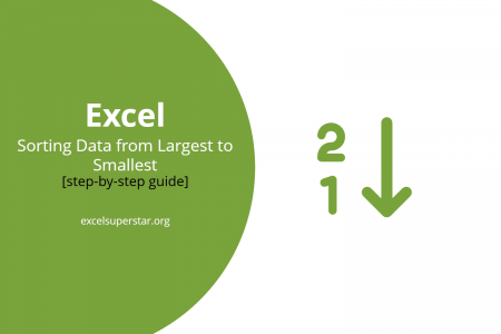 How to Sorting Data from Largest to Smallest in Excel | Excel in Hindi