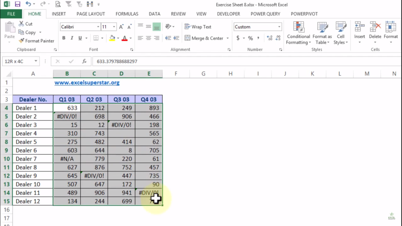 How To Delete Error Cells In Excel Excel In Hindi