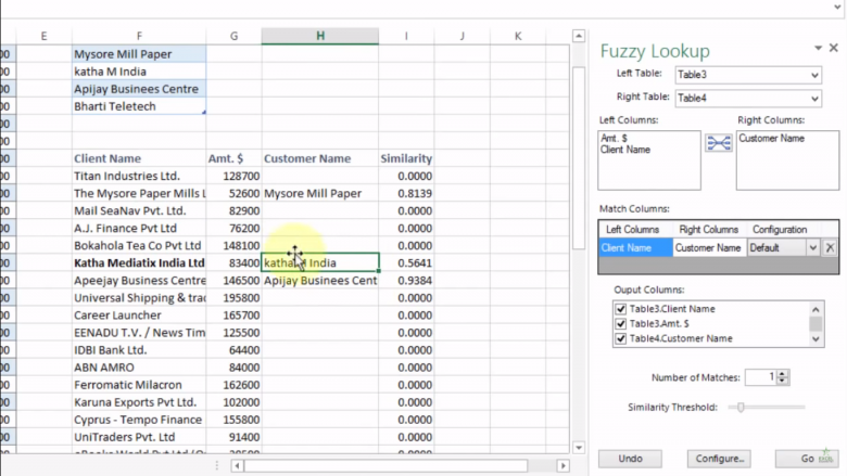 How to use a Fuzzy Lookup in Excel | Excel in Hindi