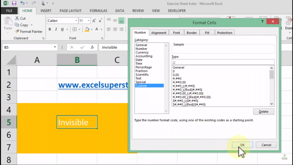 How to a Text Magically Invisible in Excel | Excel in Hindi