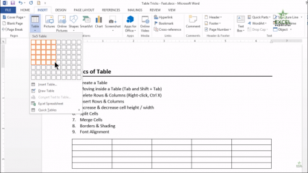How to use Table Formatting in MS Word | MS Word in Hindi