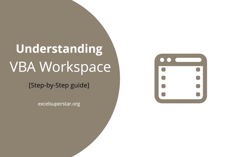 Understanding VBA Workspace In Excel In Hindi