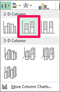 Waterfall Chart - stacked chart