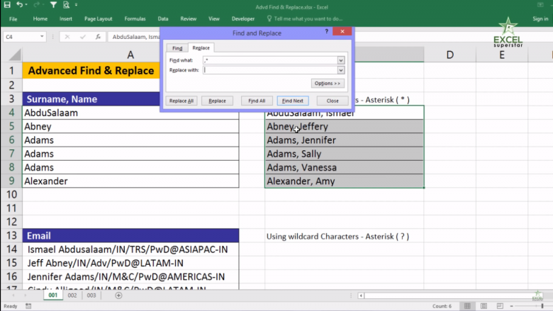 How to use Advanced Find and Replace in Excel | Excel in Hindi